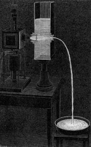 Daniel Colladons Lightfountain or Lightpipe, LaNature (magazine), 1884