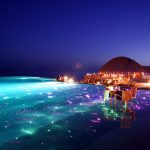 Infinity Pool with Dining And LED Lights Huvafen Fushi Resort in Maldives