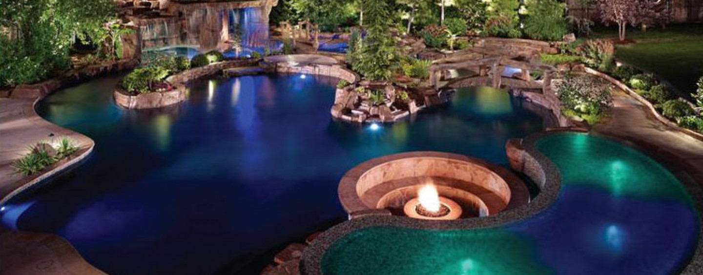 Tropical paradise edmond oklahoma city inground pool for Pool design okc
