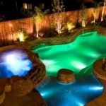 Dream backyard with LED Pool Lighting